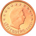 Luxemburg, Euro Cent, 2002, Proof, STGL, Copper Plated Steel, KM:75