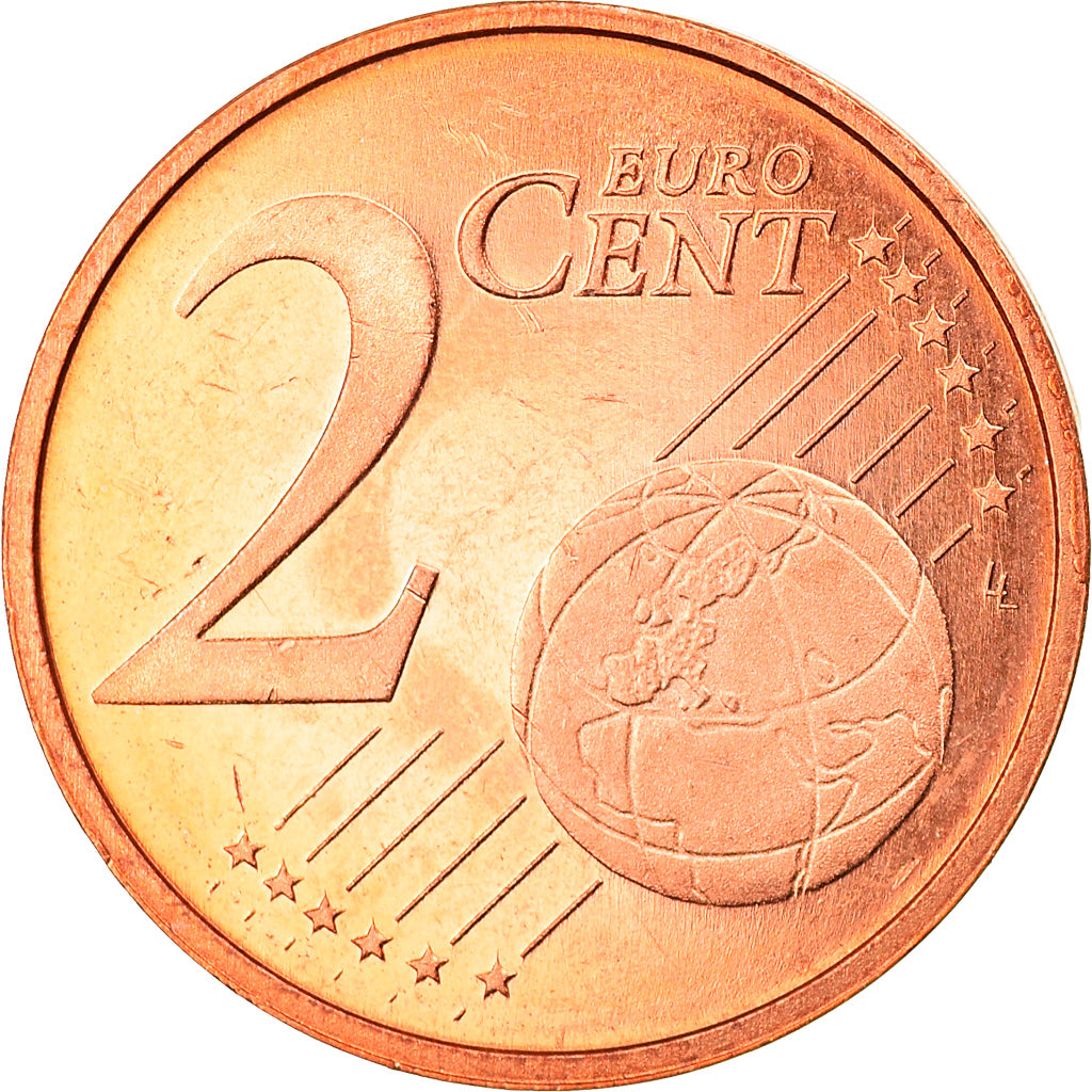 Luksemburg, 2 Euro Cent, 2002, Proof, MS(65-70), Miedź platerowana stalą