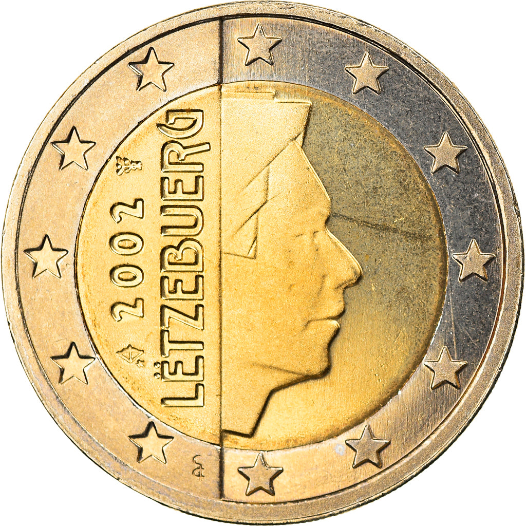 Luxembourg, 2 Euro, 2002, Utrecht, Proof, MS(65-70), Bi-Metallic, KM:82