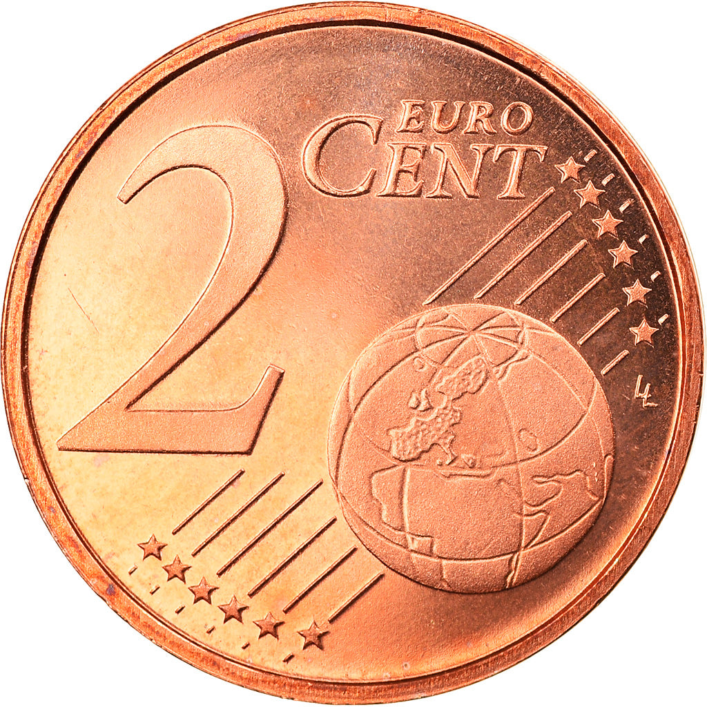 Luksemburg, 2 Euro Cent, 2003, Proof, MS(65-70), Miedź platerowana stalą
