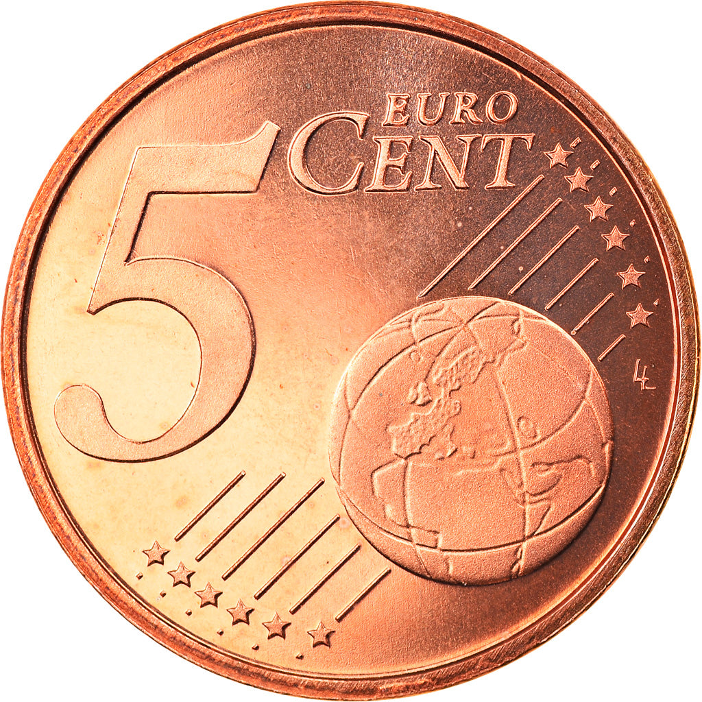 Luxembourg, 5 Euro Cent, 2003, Proof, MS(65-70), Copper Plated Steel, KM:77