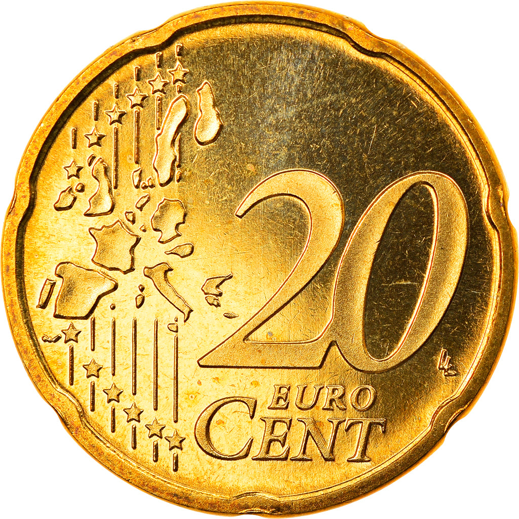 Luxemburgo, 20 Euro Cent, 2003, Utrecht, Proof, FDC, Latón, KM:79