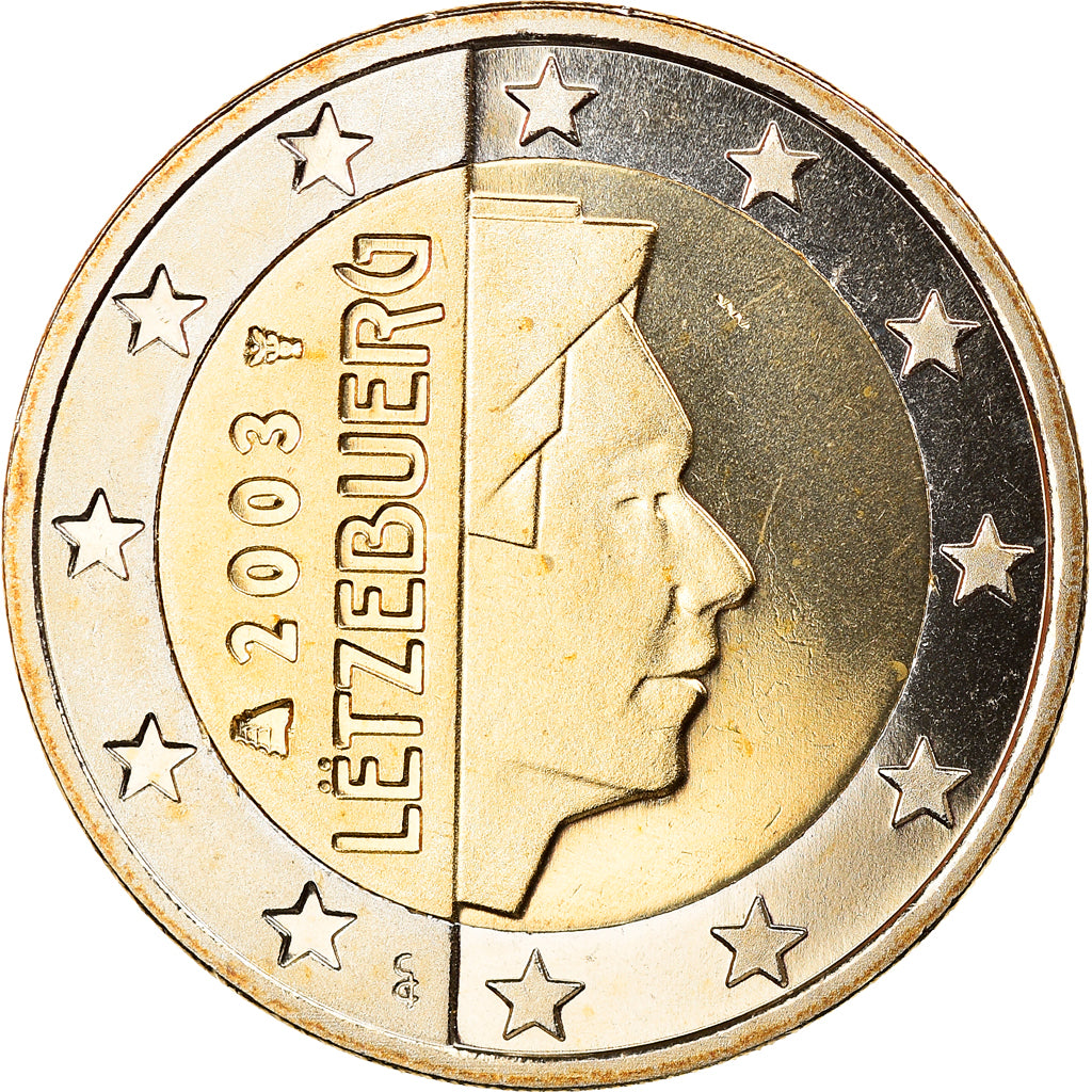 Luxemburgo, 2 Euro, 2003, Utrecht, Proof, MS(65-70), Bimetálico, KM:82