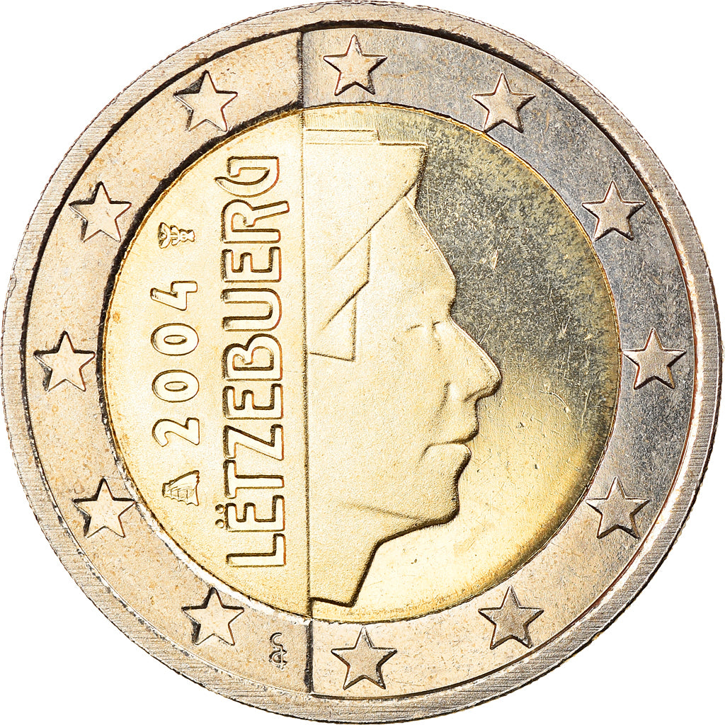 Luxembourg, 2 Euro, 2004, Utrecht, MS(65-70), Bi-Metallic, KM:82