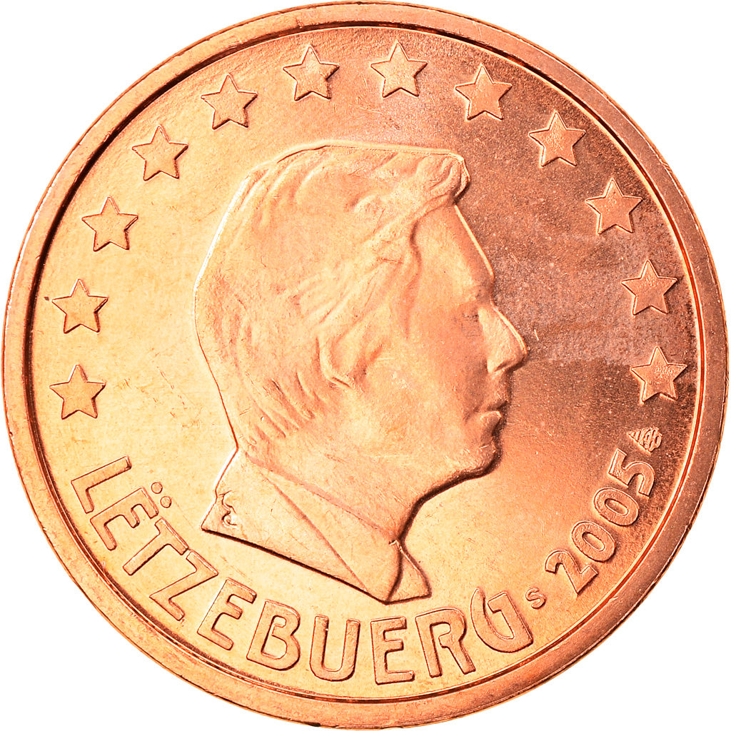 Luksemburg, 5 Euro Cent, 2005, MS(65-70), Miedź platerowana stalą, KM:77