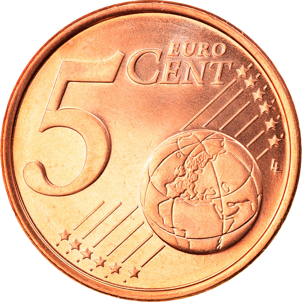 Luksemburg, 5 Euro Cent, 2005, MS(65-70), Miedź platerowana stalą, KM:77