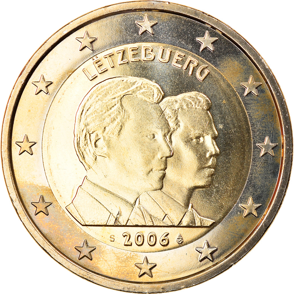 Luxembourg, 2 Euro, Grand Duc Guillaume, 2006, Utrecht, FDC, Bi-Metallic, KM:88
