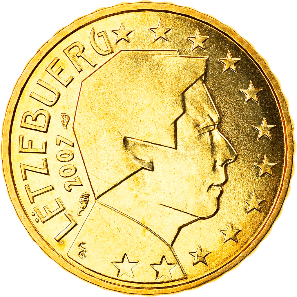 Lussemburgo, 10 Euro Cent, 2007, Utrecht, FDC, Ottone, KM:89