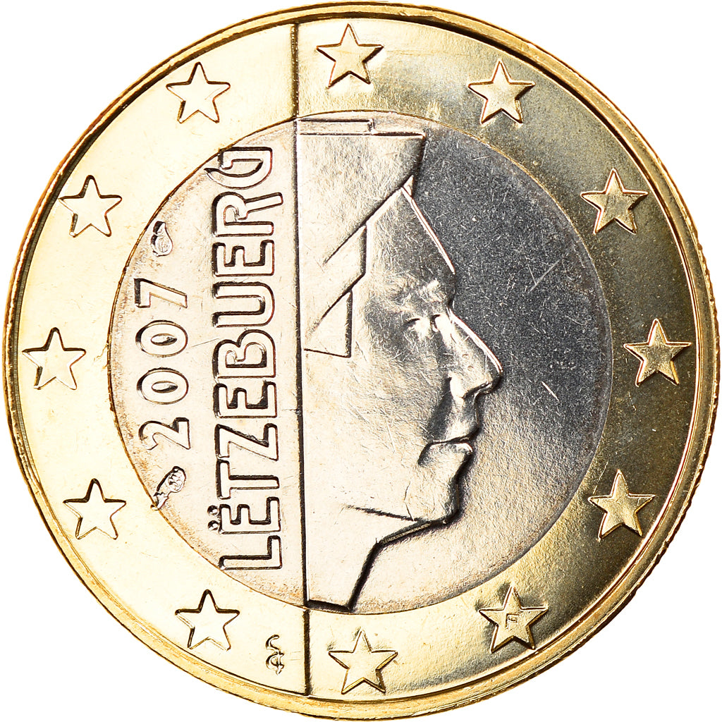 Luxembourg, Euro, 2007, MS(65-70), Bi-Metallic, KM:92