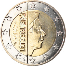 Luxembourg, 2 Euro, 2007, MS(65-70), Bi-Metallic, KM:93