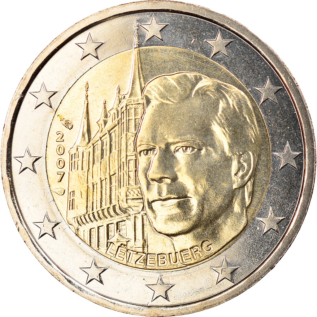 Lussemburgo, 2 Euro, 2007, Paris, Special Unc., FDC, Bi-metallico, KM:95