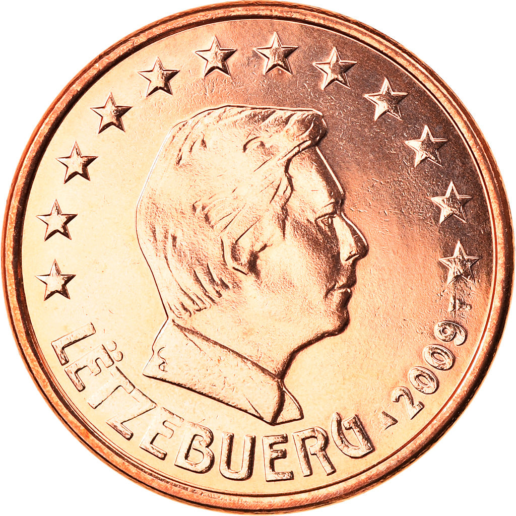 Luxemburgo, 5 Euro Cent, 2009, MS(65-70), Aço Cromado a Cobre, KM:77