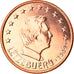 Luxemburgo, 5 Euro Cent, 2009, MS(65-70), Aço Cromado a Cobre, KM:77