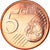 Luxemburgo, 5 Euro Cent, 2009, MS(65-70), Aço Cromado a Cobre, KM:77