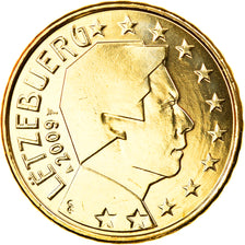 Luxembourg, 10 Euro Cent, 2009, MS(65-70), Brass, KM:89