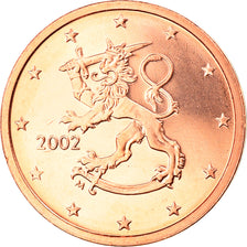Finland, 2 Euro Cent, 2002, Vantaa, MS(65-70), Copper Plated Steel, KM:99