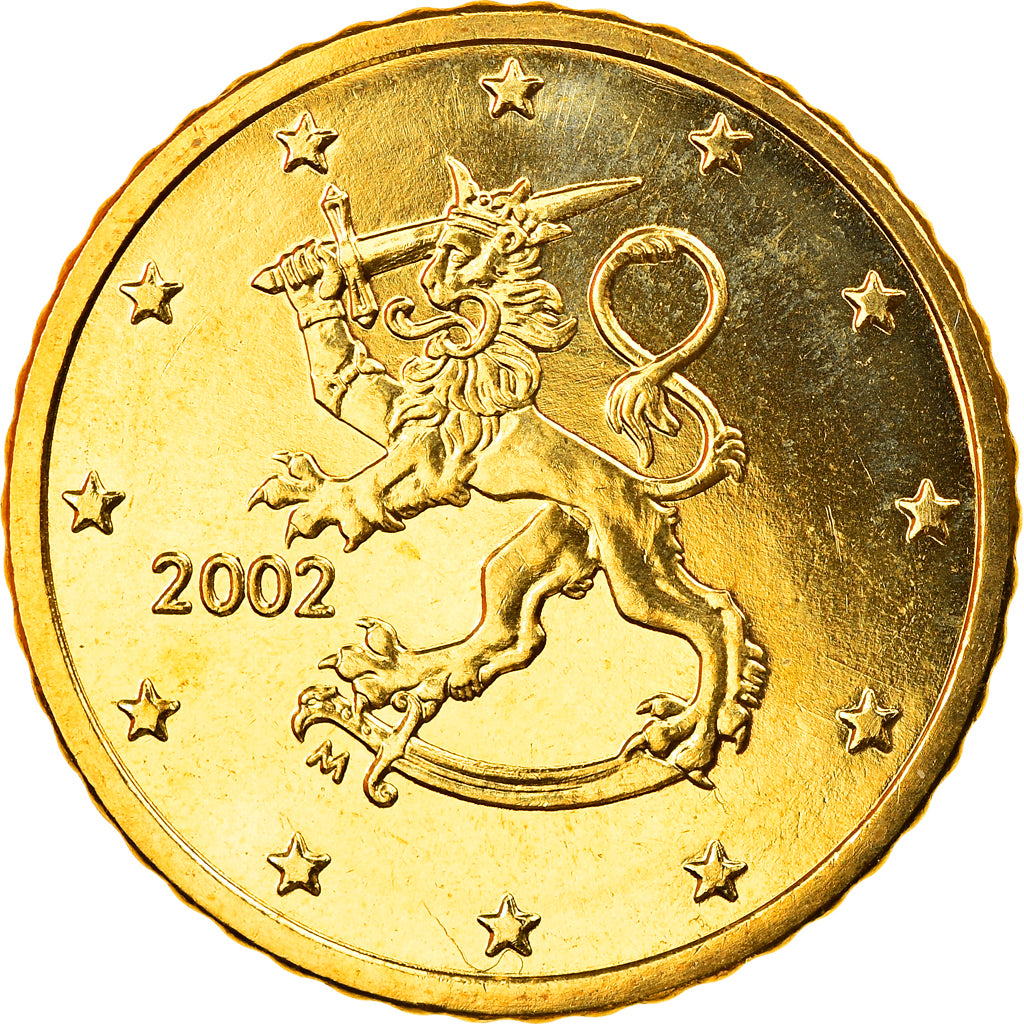 Finlandia, 50 Euro Cent, 2002, Vantaa, FDC, Ottone, KM:103