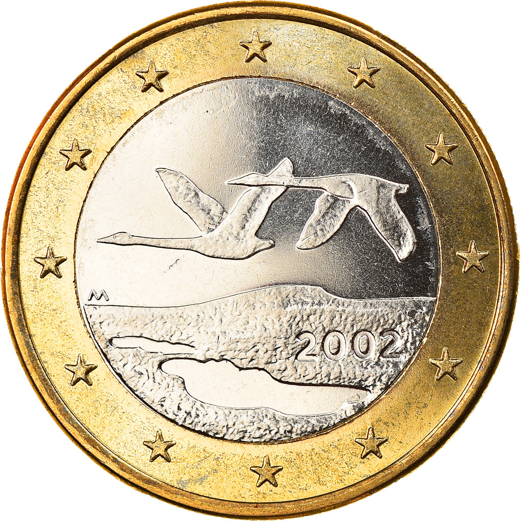 Finland, Euro, 2002, Vantaa, MS(65-70), Bi-Metallic, KM:104