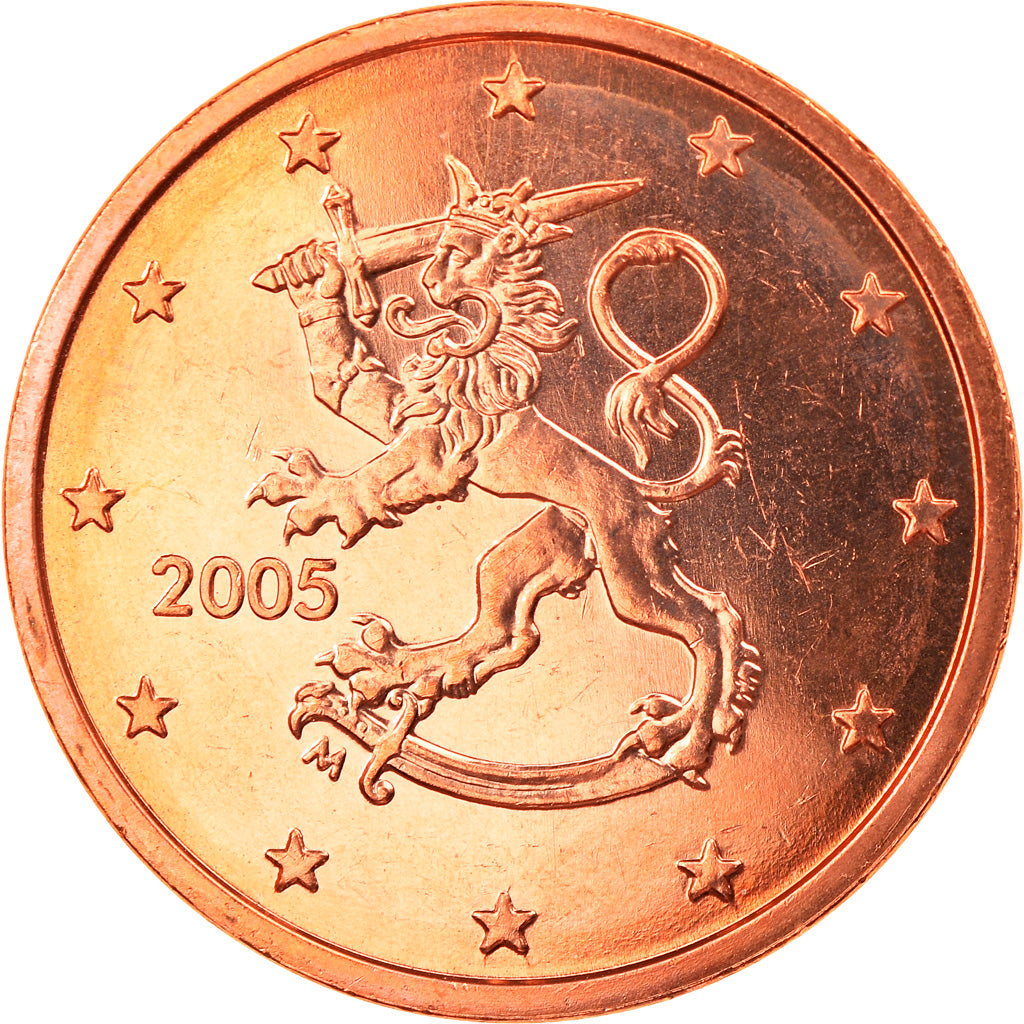 Finnland, 5 Euro Cent, 2005, Vantaa, STGL, Copper Plated Steel, KM:100
