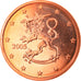 Finnland, 5 Euro Cent, 2005, Vantaa, STGL, Copper Plated Steel, KM:100