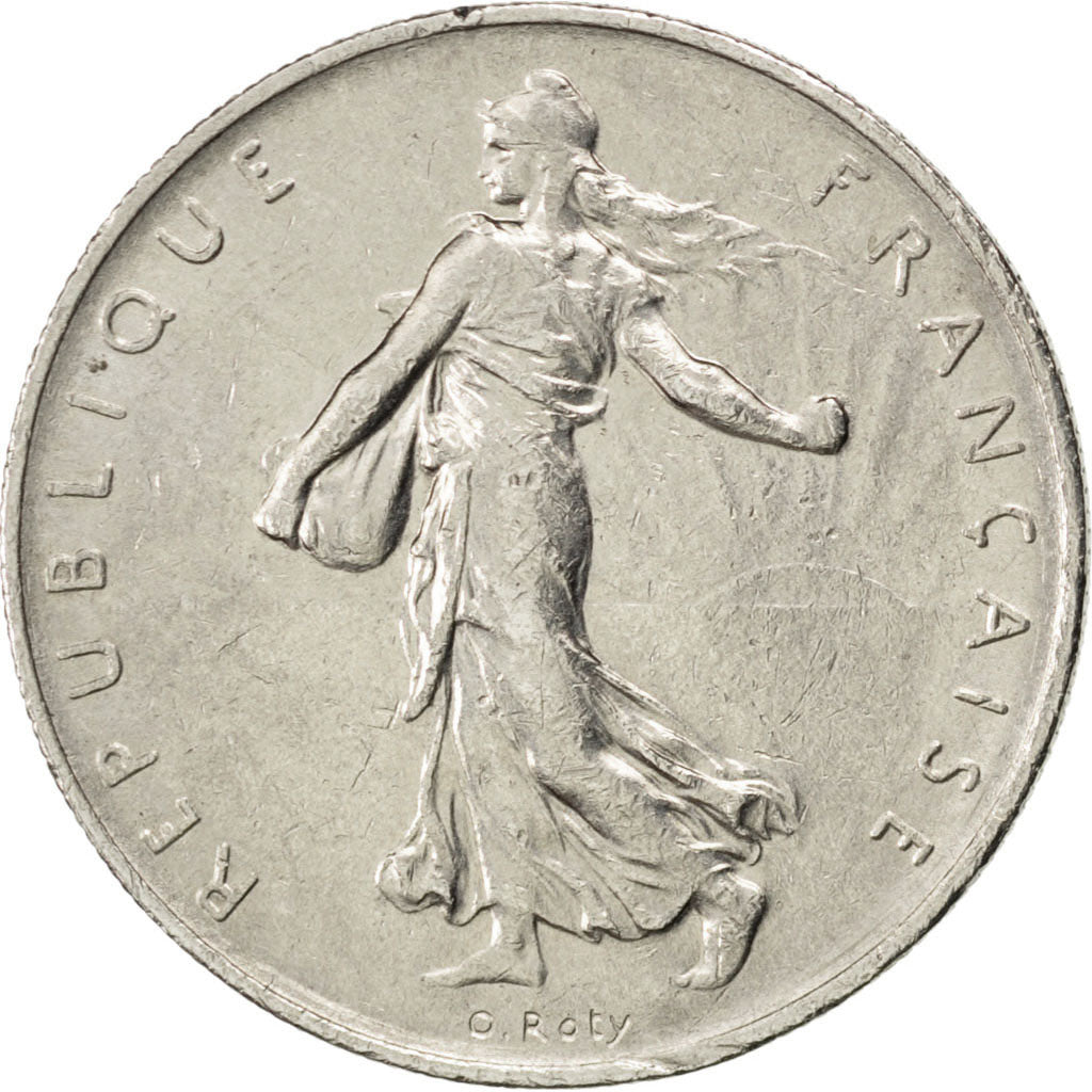 FRANCE, Semeuse, Franc, 1968, Paris, KM #925.1, AU(50-53), Nickel, 24, Gadoury..