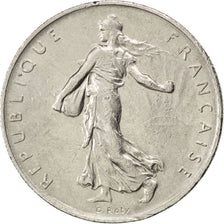FRANCE, Semeuse, Franc, 1968, Paris, KM #925.1, AU(50-53), Nickel, 24, Gadoury..
