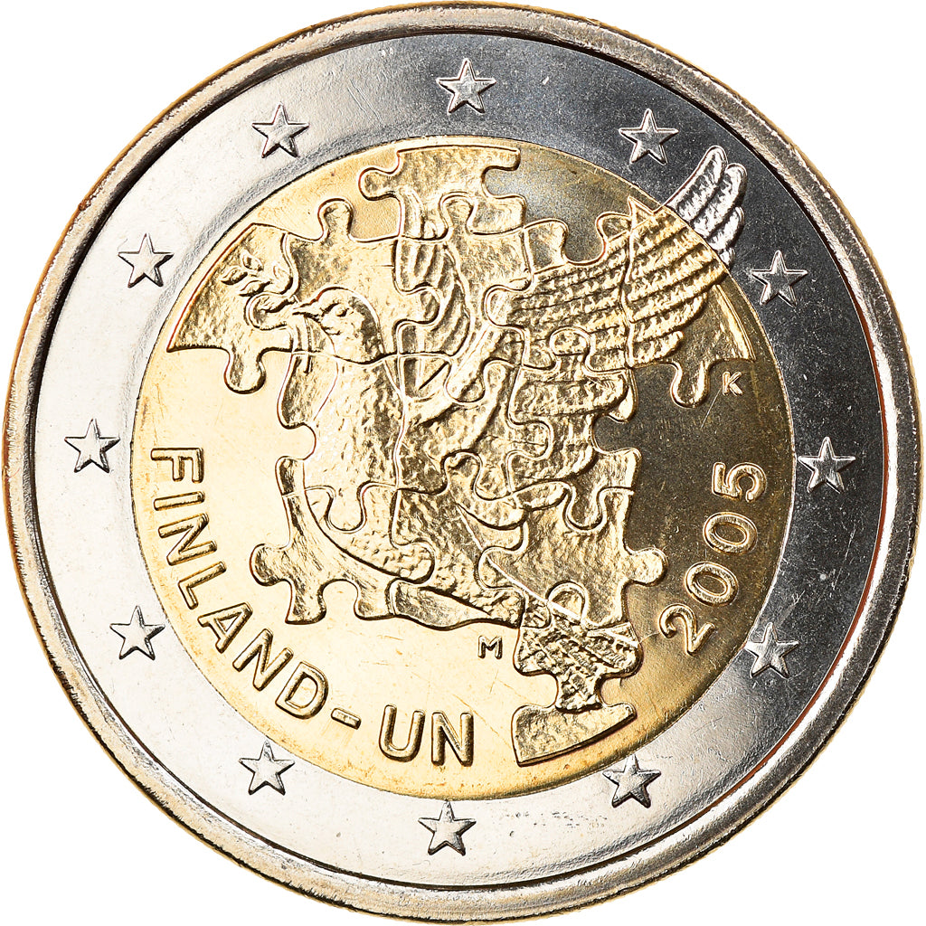 Finland, 2 Euro, ONU, 2005, Vantaa, MS(65-70), Bi-Metallic, KM:119