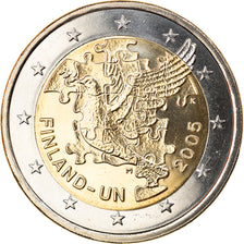 Finland, 2 Euro, ONU, 2005, Vantaa, MS(65-70), Bi-Metallic, KM:119