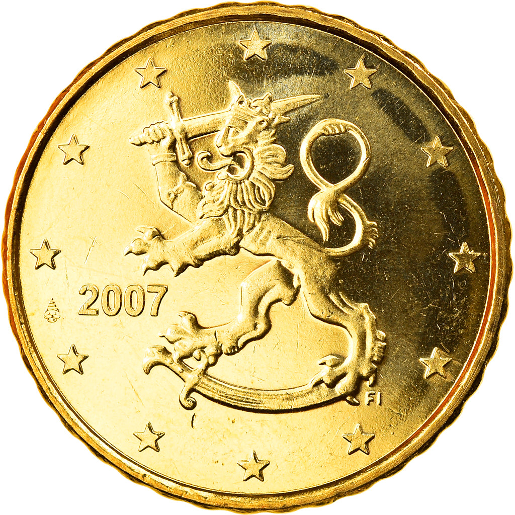 Finlandia, 10 Euro Cent, 2007, Vantaa, FDC, Ottone, KM:126