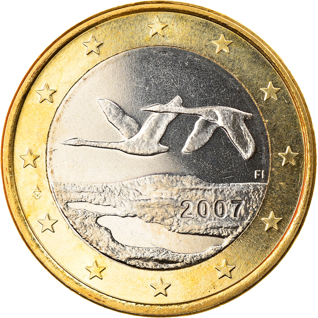 Finlandia, Euro, 2007, Vantaa, FDC, Bi-metallico, KM:129