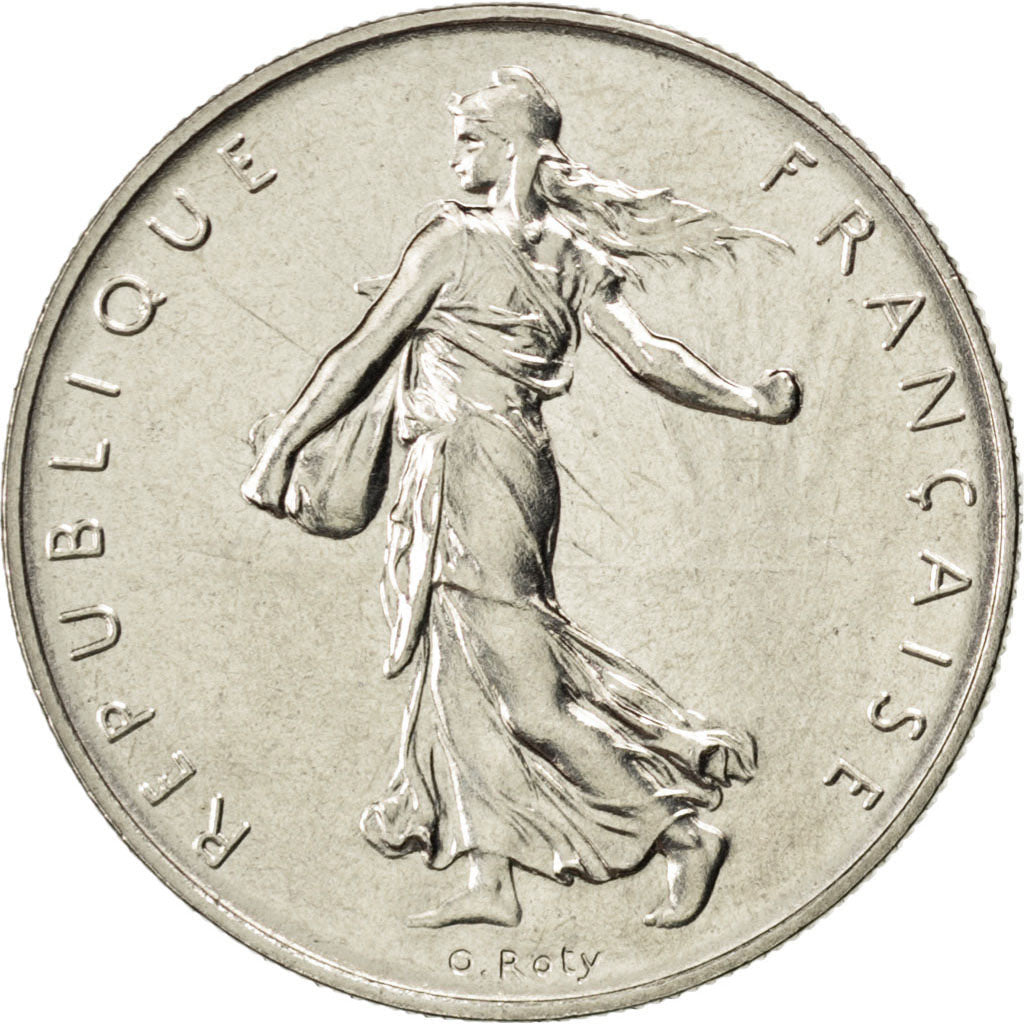 FRANCE, Semeuse, Franc, 1970, Paris, KM #925.1, MS(63), Nickel, 24, Gadoury...