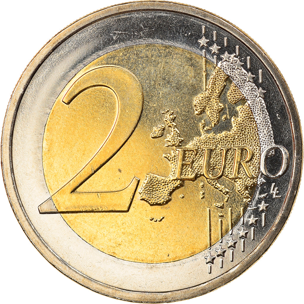 Finland, 2 Euro, Traité de Rome 50 ans, 2007, Vantaa, MS(65-70), Bi-Metallic