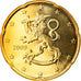 Finlandia, 20 Euro Cent, 2009, Vantaa, FDC, Latón, KM:127