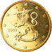 Finlandia, 50 Euro Cent, 2009, Vantaa, FDC, Latón, KM:128
