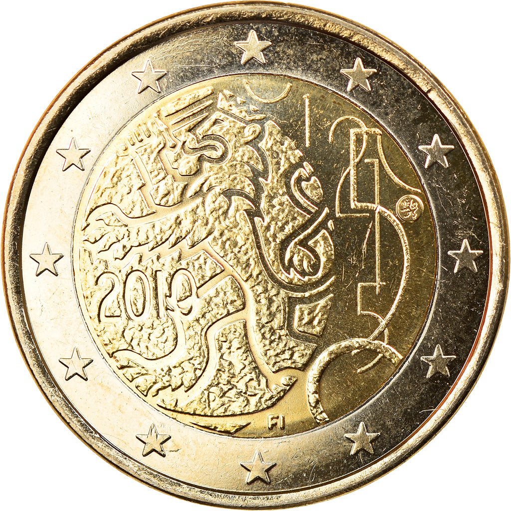 Finland, 2 Euro, Finnish Currency, 150th Anniversary, 2010, Vantaa, MS(65-70)
