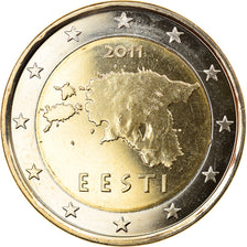 Estonia, 2 Euro, 2011, Vantaa, FDC, Bi-metallico, KM:68