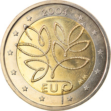 Finland, 2 Euro, EU expansion, 2004, Vantaa, MS(65-70), Bi-Metallic, KM:114