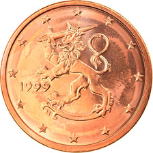 Finnland, 2 Euro Cent, 1999, Vantaa, STGL, Copper Plated Steel, KM:99