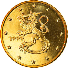 Finland, 10 Euro Cent, 1999, Vantaa, MS(65-70), Brass, KM:101