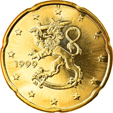 Finnland, 20 Euro Cent, 1999, Vantaa, STGL, Messing, KM:102