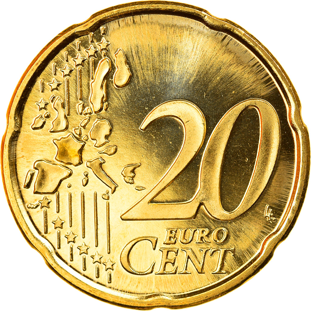 Finnland, 20 Euro Cent, 1999, Vantaa, STGL, Messing, KM:102