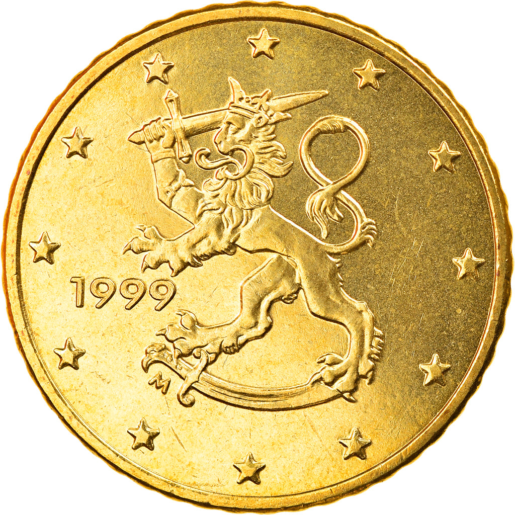Finland, 50 Euro Cent, 1999, Vantaa, MS(65-70), Brass, KM:103