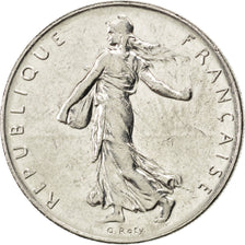 FRANCE, Semeuse, Franc, 1991, Paris, KM #925.1, AU(55-58), Nickel, 24, Gadoury..