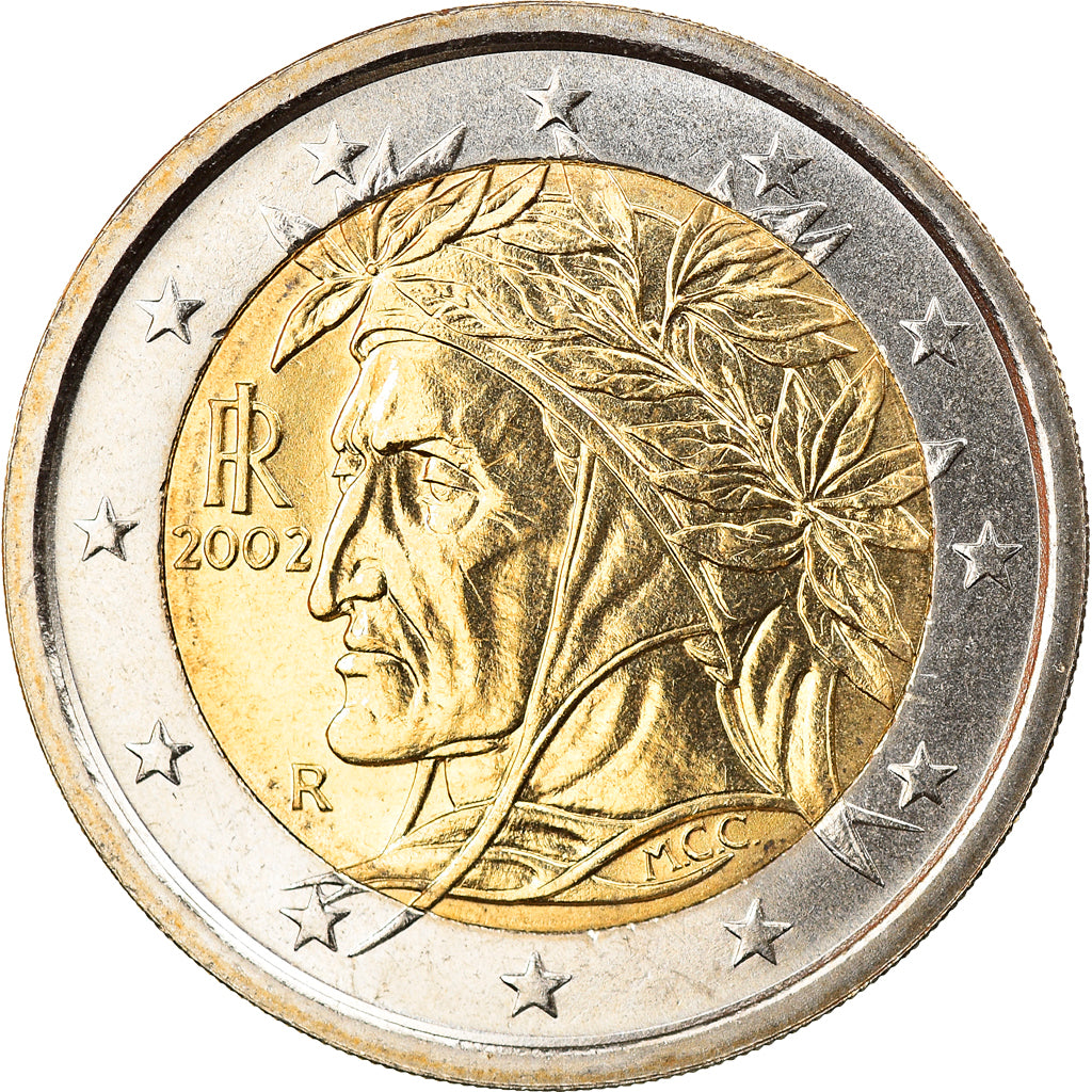 Italy, 2 Euro, 2002, Rome, MS(65-70), Bi-Metallic, KM:217