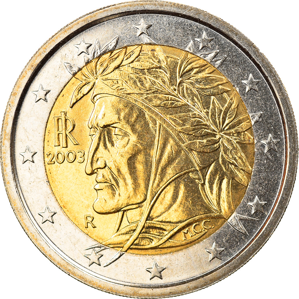 Italy, 2 Euro, 2003, Rome, MS(65-70), Bi-Metallic, KM:217