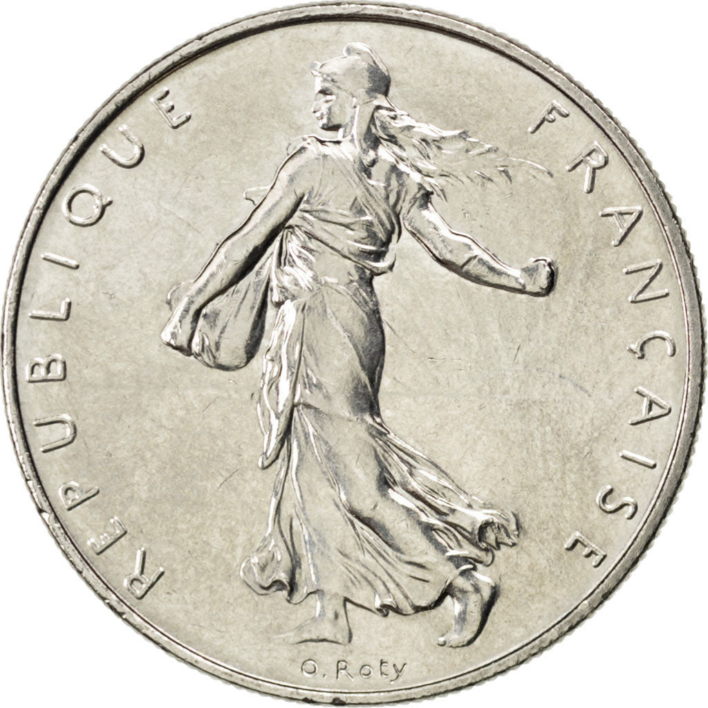 Münze, Frankreich, Semeuse, Franc, 1993, UNZ, Nickel, KM:925.1, Gadoury:474