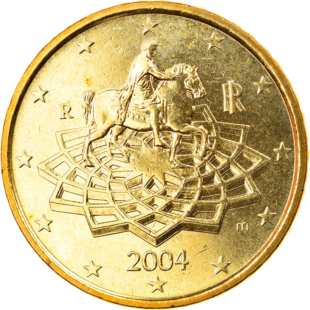 Italia, 50 Euro Cent, 2004, Rome, FDC, Ottone, KM:215