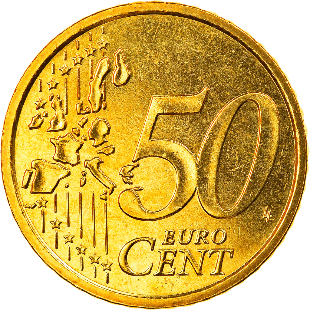 Italien, 50 Euro Cent, 2005, Rome, STGL, Messing, KM:215