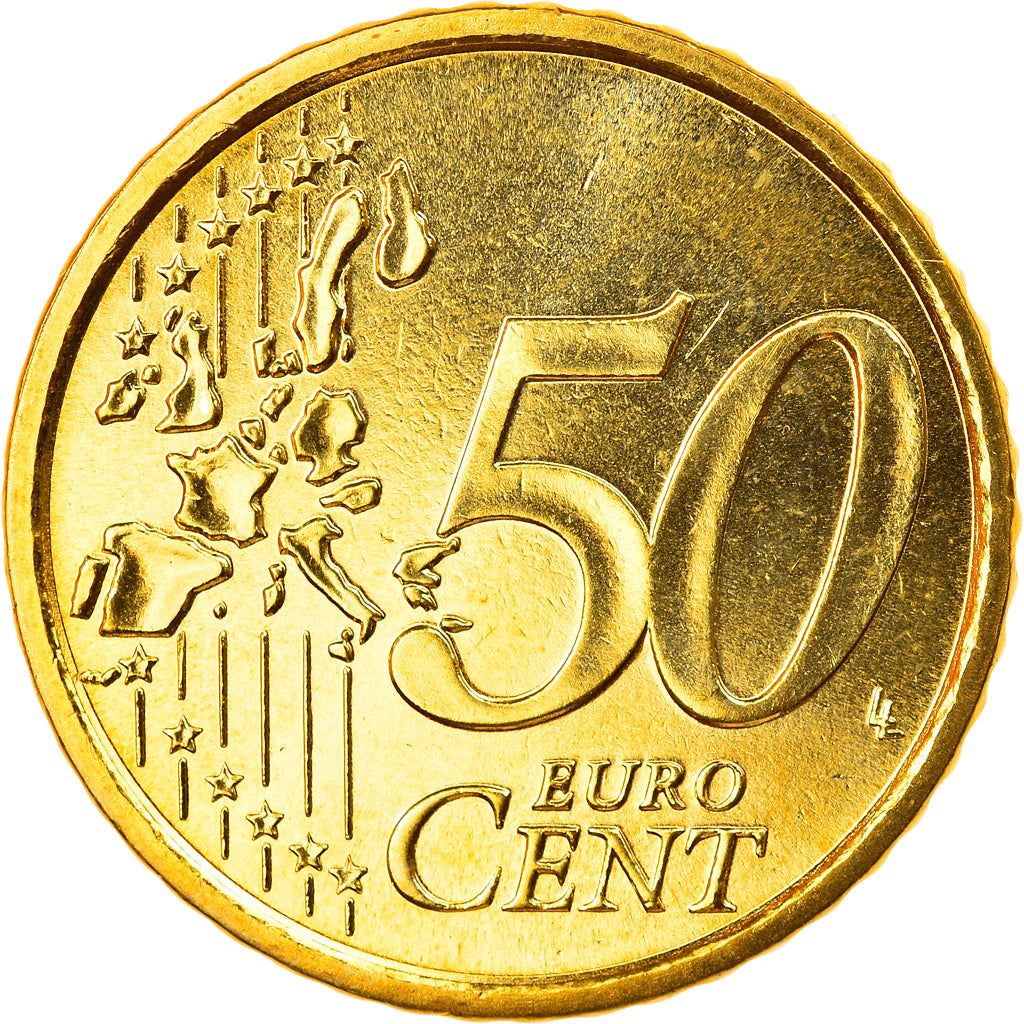 Italy, 50 Euro Cent, 2007, Rome, MS(65-70), Brass, KM:215