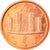Itália, Euro Cent, 2008, Rome, MS(65-70), Aço Cromado a Cobre, KM:210